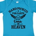 thumbnail image 4 of Inktastic Handpicked for Earth by My Oma in Heaven with Angel Wings Boys or Girls Baby Bodysuit, 4 of 5