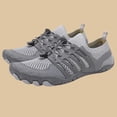 thumbnail image 2 of Gray Womens Barefoot Quick Dry Water Shoes Athletic Outdoor Aqua Socks, 2 of 8