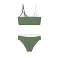 thumbnail image 7 of jobturf Swimsuit for Girls 2 Piece Set Bathing Suits Beach Vacation Color Block Bikini Top and Underwear Bikinis Sets for Kids 5-16 Years, 7 of 7