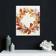 thumbnail image 4 of JRXY Thanksgiving Fall Wall Art Prints Watercolor Pumpkin Mushroom Paper Wall Arts Decor Unframed 16x20 in, 4 of 4