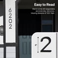 thumbnail image 4 of Adoorn 6 Inch, House Numbers, Weather-Resistant, Modern Address Numbers for House, Apartment, and Building, Aluminum, Number 3 - Black, 4 of 9