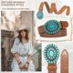 thumbnail image 3 of Women Men Country Western Turquoise Belts, Embossed PU Leather Retro Cowgirl Belts for Jeans Dresses Pants, 3 of 5