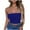 Dark Blue, variant on Strapless Tops for Women Summer Backless Tube Tops Solid Color Stretchy Bandeau Going Out Tops 3XL, Gifts for Women