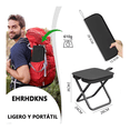 thumbnail image 4 of Sillas De Camping Plegable Portatiles Taburete Pesca O Playa Malubero  Negro, 4 of 5