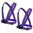 thumbnail image 1 of TOPTIE 2Pack Reflective Running Vest Lightweight High Visibility Adjustable Safety Vest for Running, Jogging-Purple, 1 of 8