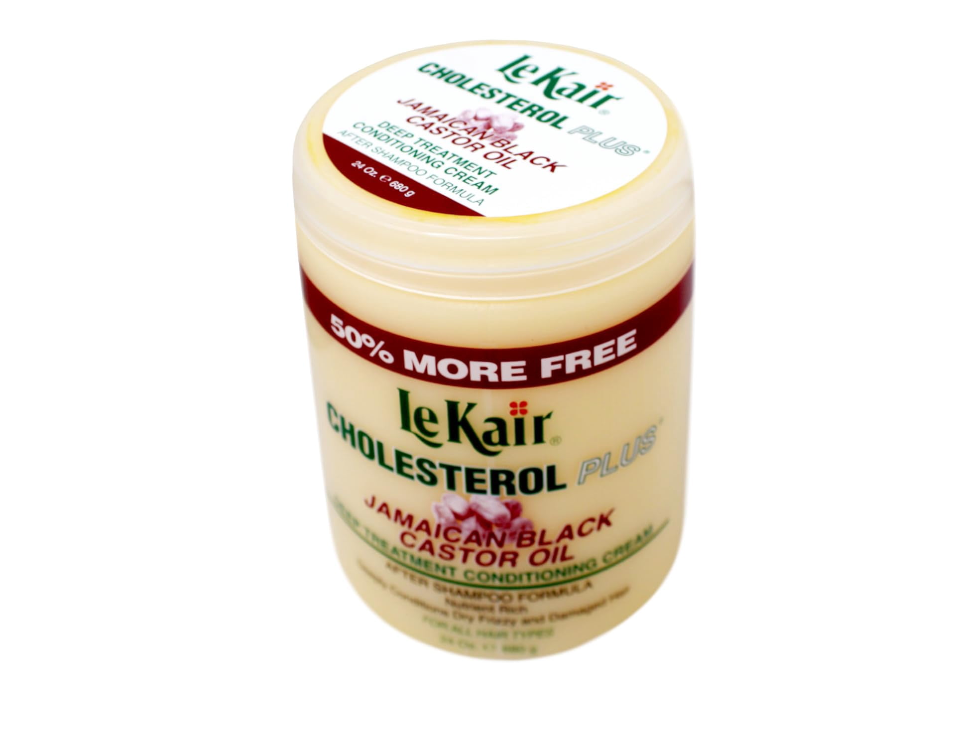 (2 pack) Le Kair Cholesterol Plus Jamaican Black Castor Oil Deep Treatment Conditioning Cream 24 Oz.