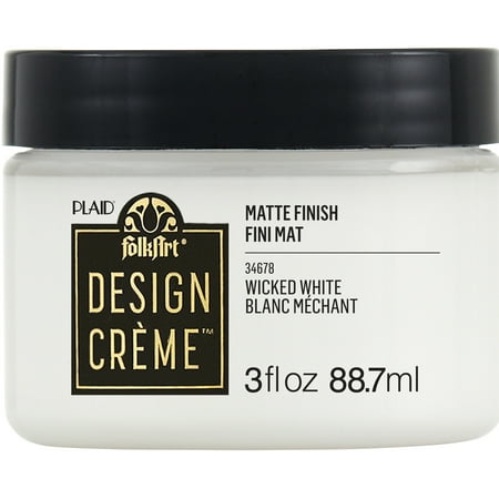 UPC: 0028995346781 | FolkArt Design Creme Paint 3oz-Wicked White