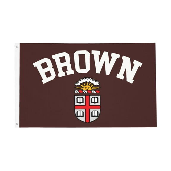 Brown University 3x5 Ft Double-Sided Printed Flag Indoor Outdoor Decorative Banner Polyester Material No Flagpole