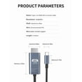 thumbnail image 2 of USB C to HDTV Cable for Home Office 6.6FT 4K@60Hz USB Type C to HDMI Cable, 2 of 13