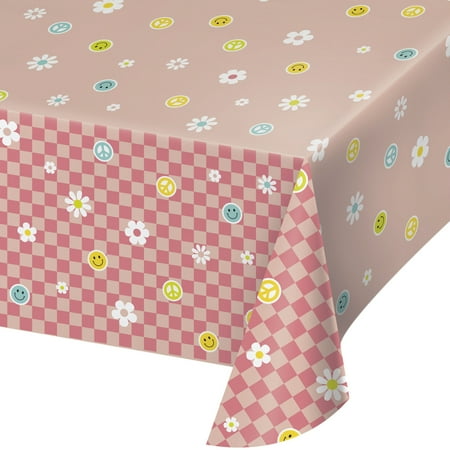 

Flower Power Paper Table Cover 54 x 102 Pack of 3