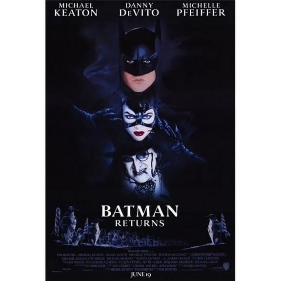 Pop Culture Graphics MOVGF5288 Batman Returns Movie Poster Print, 27 x 40
