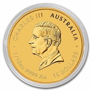 2025 Australia 1/10 oz Colorized Gold Lunar Blue Snake BU