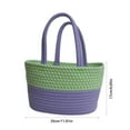 thumbnail image 3 of Latrodar Desktop Storage Basket Woven Storage Basket Cotton Thread Storage Basket Purple Creative, 3 of 5