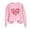 Pink sweatshirts, variant on Wycnly Womens Valentine's Day Sweatshirt Crewneck Sweatshirt for Women Happy Valentine's Day Trendy Letter Print Pullover Sweater Ladies Girls Spring Loose Long Sleeve Tops