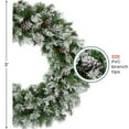 thumbnail image 6 of 36" Flocked Angel Pine with Pine Cones Artificial Christmas Wreath, 6 of 8
