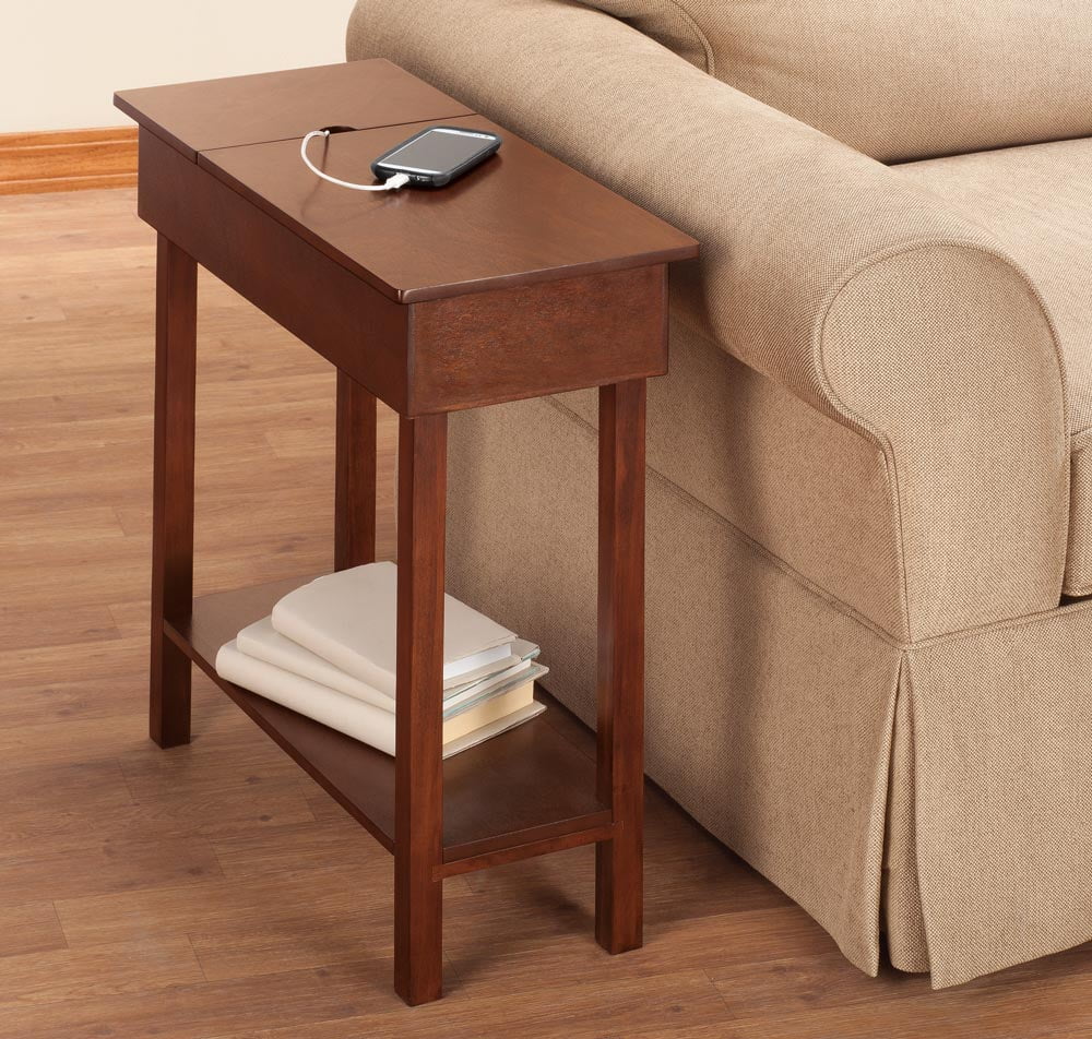 Chairside Table With Usb Power Strip By Oakridgetm Com