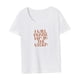 thumbnail image 4 of Camiseta de mujer verano clásico streetwear cuello redondo camiseta para viajes viaje a la playa, 4 of 7