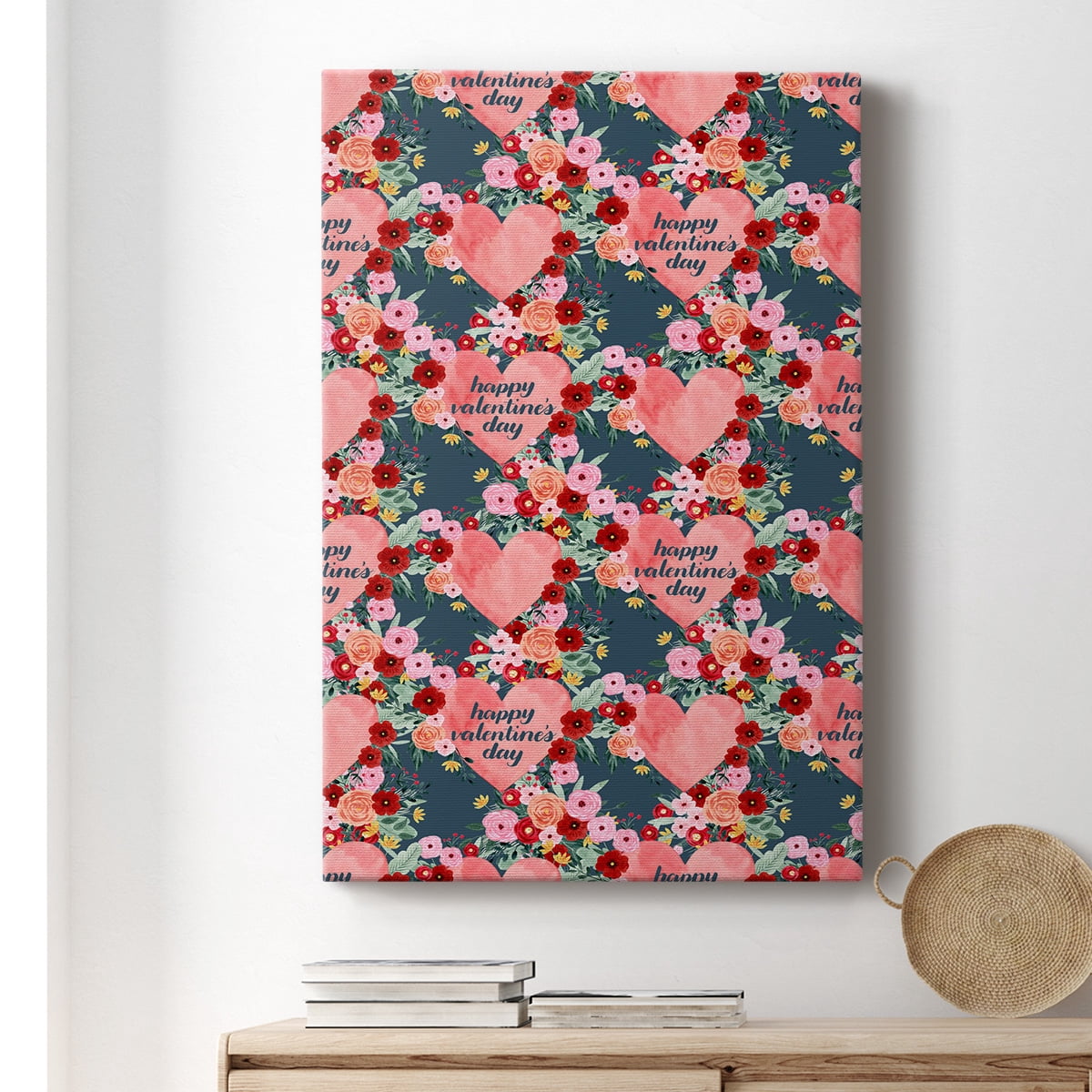 Sweet Hearts Collection E Premium Gallery Wrapped Canvas - Ready to Hang