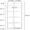 thumbnail image 2 of Corner Shelf 11.02"D x 11.81"W x 62.4"H - white 5-Tier, 2 of 5