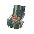 thumbnail image 4 of Pride Soft Flannel Fleece Blanket, Happy Gay Couple Tied with Rainbow Colored Scarf Holding Hands Romantic Special Day, Cozy Plush for Indoor and Outdoor Use, 50" x 60", Multicolor, by Ambesonne, 4 of 6