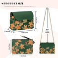 thumbnail image 7 of Pzuqiu Yellow Flower Women Leather Crossbody Bag Soft Functional Quilted Crossbody Purse for Women with Chain Strap Trendy Exquisite Fashion for Daily Life Shopping, 7 of 7