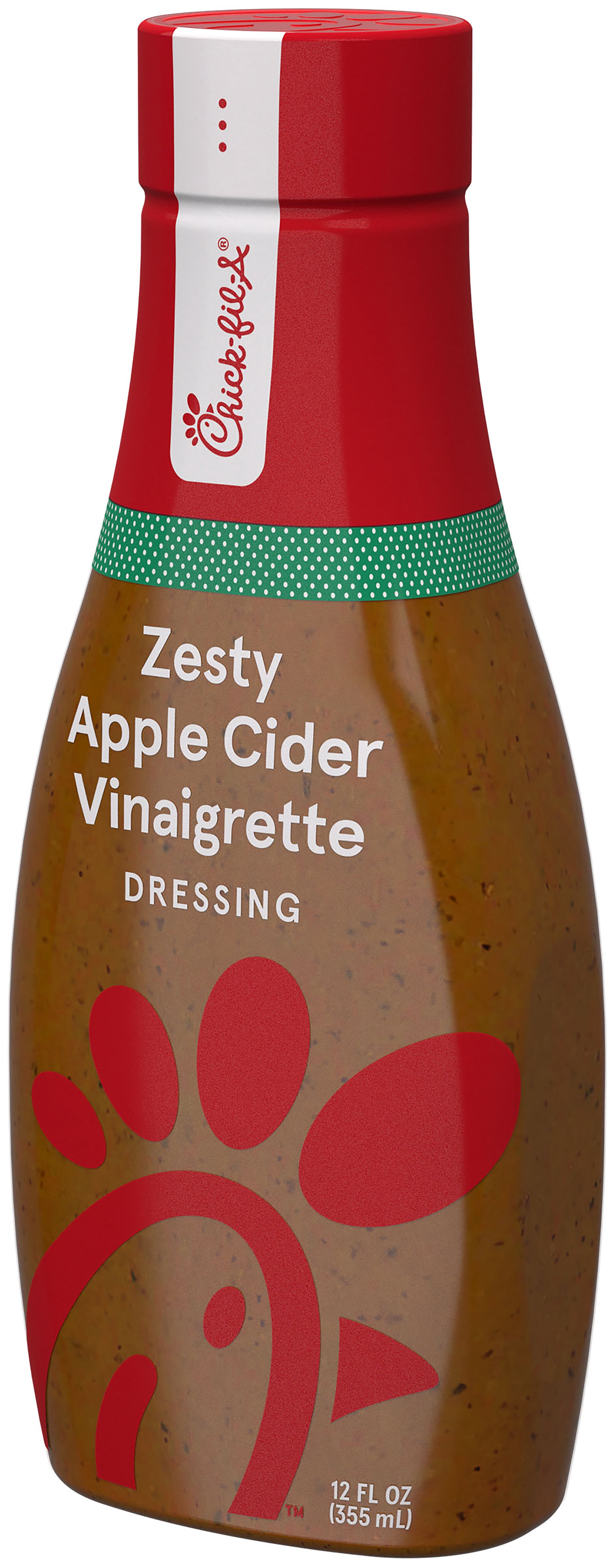 Chick-Fil-A Zesty Apple Vinaigrette Salad Dressing, Refrigerated, 12 oz Bottle