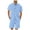 Blue, variant on Mens Spring And Summer Leisure Sports Comfortable Breathable Sweat Absorbing Short Sleeved Shorts Two Piece Set