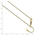 thumbnail image 2 of Leslie's Real 10kt Yellow Gold Adjustable .8mm Wheat Chain; 30 inch; Lobster Clasp; for Adults and Teens; for Women and Men, 2 of 2