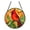 E002- B, variant on Stained Glass Suncatcher, 2D Acrylic Cat Stained Glass Window Hanging, Wildlife Decor Wall Hanging Accent, 8 Inch Diameter Decorative Hanging Ornament, Calico Cat Reading Book