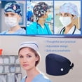 thumbnail image 3 of Gorros De Trabajo De 6 Piezas Para Médicos, En Forma De Calabaza, Servicio Prolongado, Color Puro, Botón De Pulido Opaco, Colores Surtidos, Sombreros De Funcionamiento Unisex Monstrate AP008642-12, 3 of 6