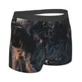 thumbnail image 4 of Uemuo Majestic Black Yak Pattern Men's Boxer Briefs,Trunk Anti-Chafing,Comfortable, Durable, and Stylish Underwear-X-Large, 4 of 9