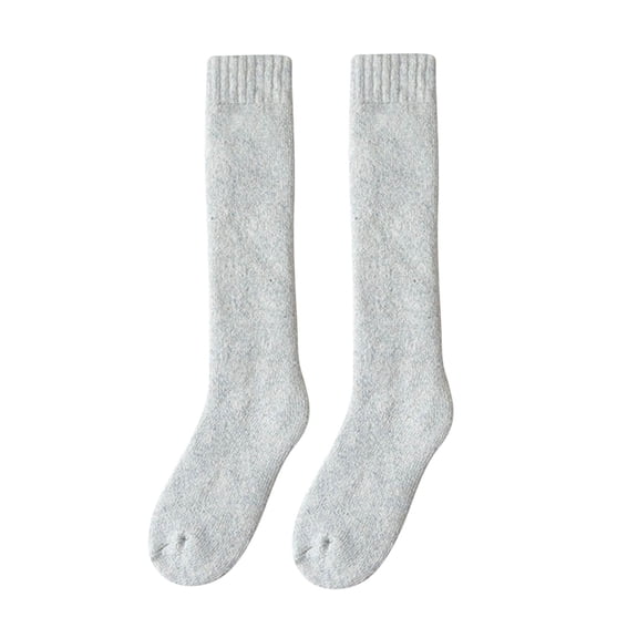 Yanyanz Compression Socks, Woolen Calf Socks Womens Autumn And Winter Stockings with Extra Thick Wool Ring for Warmth And Knee, Socks G One Size