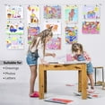 thumbnail image 6 of Triani 1Pcs Kids Artwork Display for Wall with 48 Clips and 10 ft Wire and 2 Wall Sticker, Wire Picture Hangers for Kids Crafts and Artwork, 6 of 7