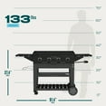 thumbnail image 5 of Charbroil® 36" Performance Series™ Propane Gas Griddle with Cart 4 Burner Flat Top Grill, Black, 5 of 12