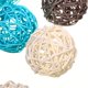 thumbnail image 4 of Bola de ratán, 15 piezas Bola de mimbre de 2 pulgadas Bola decorativa Orbes Rellenos de jarrón Azul claro + Gris + Blanco Sailing Electrónica, 4 of 6