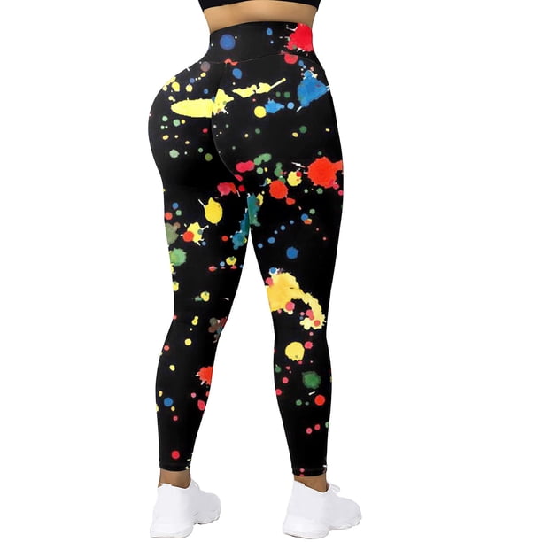 MKLEKYY Leggings de mujer de cintura alta para mujer, pantalones deportivos suaves para yoga, pantalones para correr y entrenar