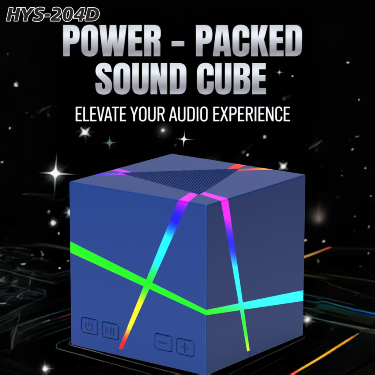 Creative Rubik's Cube Bluetooth speaker, desktop smart speaker, portable speaker, luminous and colorful wireless mini subwoofer small speaker.