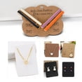 thumbnail image 6 of 50pcs/lot 3.8x4.8cm Solid Kraft Paper for Jewelry Display Packing Black, 6 of 6