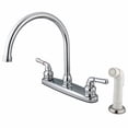 thumbnail image 3 of Kingston Brass GKB795  GKB795 Water Saving Magellan Centerset Kitchen Faucet with White Sprayer, Oil Rubbed Bronze, 3 of 7
