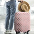 thumbnail image 2 of Red Strawberry Plants Pink Pattern Luggage Cover Fashion Suitcase Cover Baggage Covers Fit 25-28 Inch Luggage (Go Travel), 2 of 5