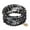 black, variant on Boho Multilayer Beaded Bracelets for Women Bohemian Stretch Layered Bead Bracelets Charm Bangle Handmade Jewelry(BR-1209-White)