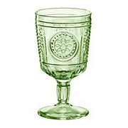 Bormioli Rocco Romantic Stemware Glass, Set of 4, 10.75 oz, Pastel Green