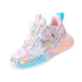 thumbnail image 2 of Willtoo Girls Kid's Butterfly Running Sneaker Tennis Mesh Athletic School Gym Lace-up Back to School Walking Shoes, 2 of 6