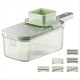 thumbnail image 1 of Picadora de Verduras, Trituradoras con Recipiente Transparente, Rallador de Alimentos Manual Multifuncional, Herramienta de Corte de Cocina Desmontable B, 1 of 5