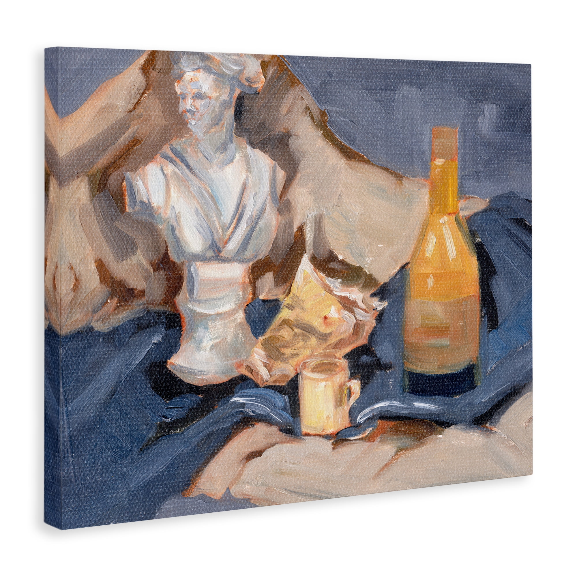 Stupell Industries Still Life on Blanket History & Language Painting Wrapped Canvas Art Print Wall Art, 30 x 24