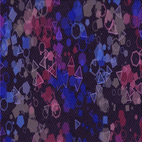 Ahgly Company Indoor Square Patterned Deep Purple Area Rugs, 8' Square