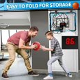 thumbnail image 2 of Basketball Hoop for Kids，Mini Basketball Hoop with Scoreboard, 4 Balls, Basketball Toy Gifts for Kids Boys Teens Blue, 2 of 6