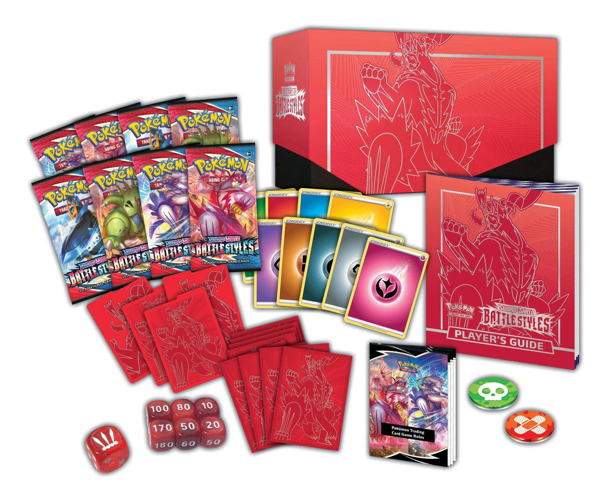 Pokemon TCG, Sword & Shield Battle Styles Elite Trainer Box Red, Booster  Cards Expansion - Walmart.com