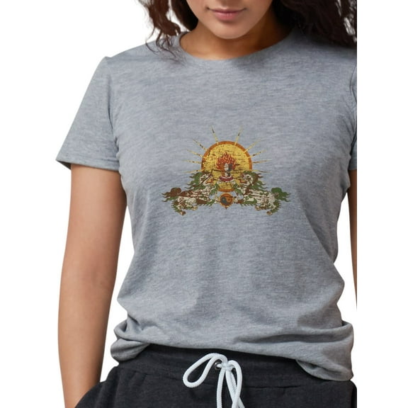 CafePress - Cafepress_Tibet_Trans Women's Deluxe T Shirt - Womens Tri-blend T-Shirt