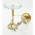 thumbnail image 5 of MERIVILLE Set of 2 Fleur Crystal Window Drapery Medallion Holdbacks, Curtain Tiebacks, Wall Hook, Tassel Holder, Gold, 5 of 6